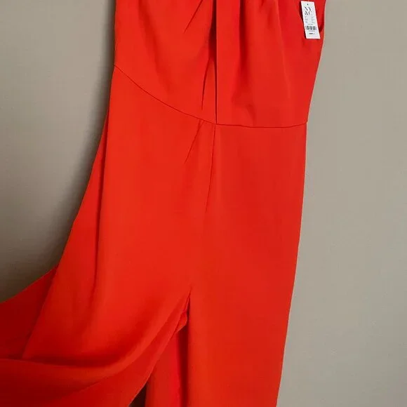 New York & Company, S,  Regular/Tall Orange, Flair Leg, Jumpsuit, NEW with tags! - Picture 7 of 16